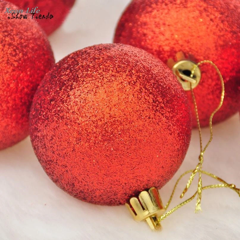 Хит продаж 2017 Новинка 6 шт рождественские мячики елочные шары вечерние украшения