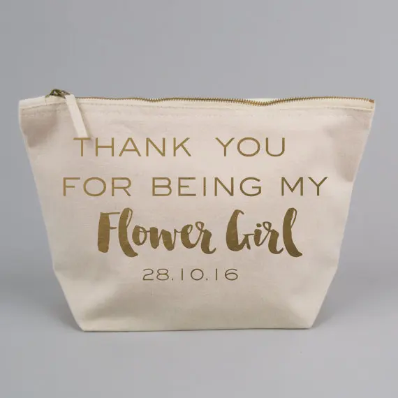 Парусиновые сумочки на молнии с надписью THANK YOU Bride|Подарочные сумки и упаковка| |