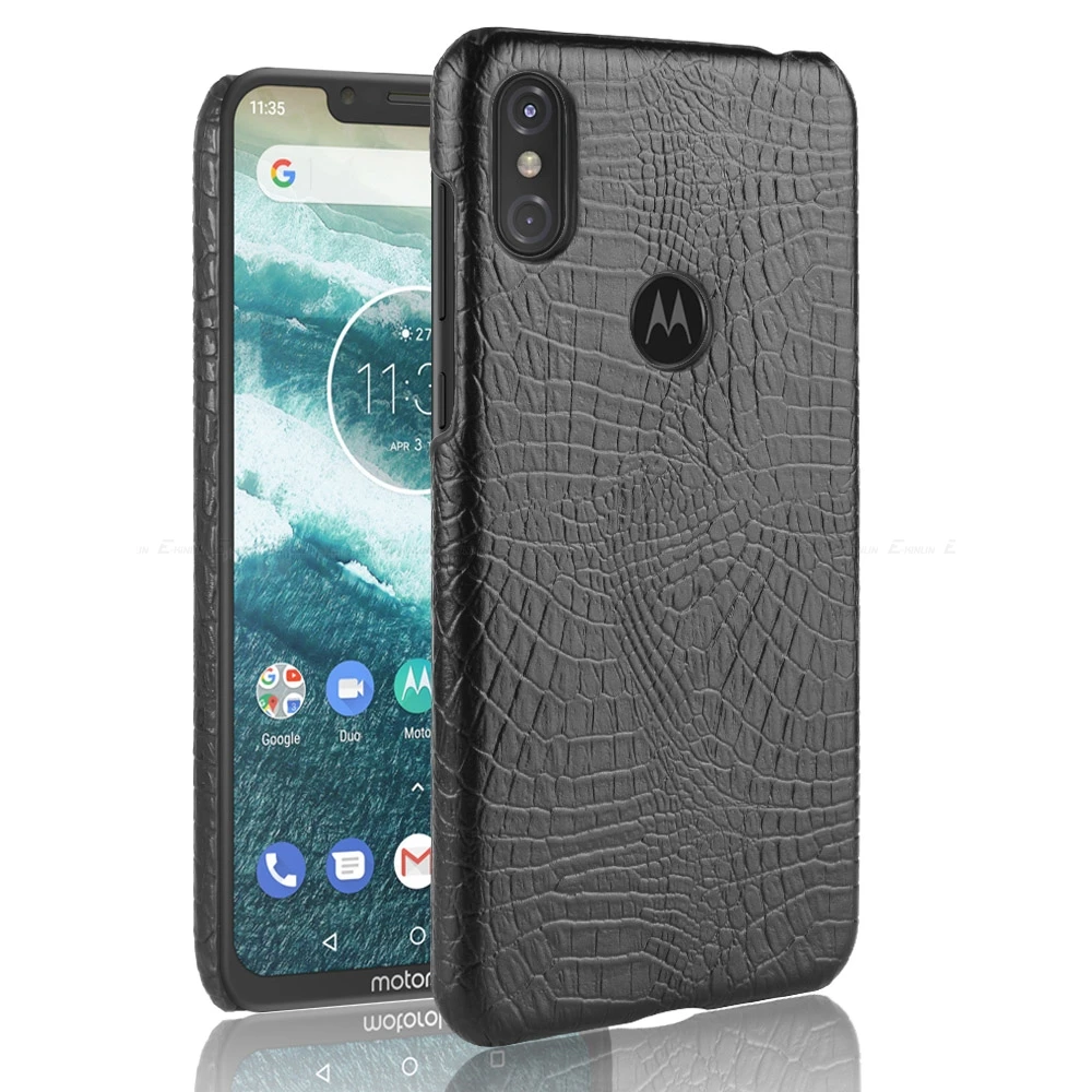 Чехол для телефона из крокодиловой змеиной кожи для Motorola Moto One power E5 G7 G6 G5S G5 G4 Z Z2 Play X4 X C Plus жесткий чехол из поликарбоната