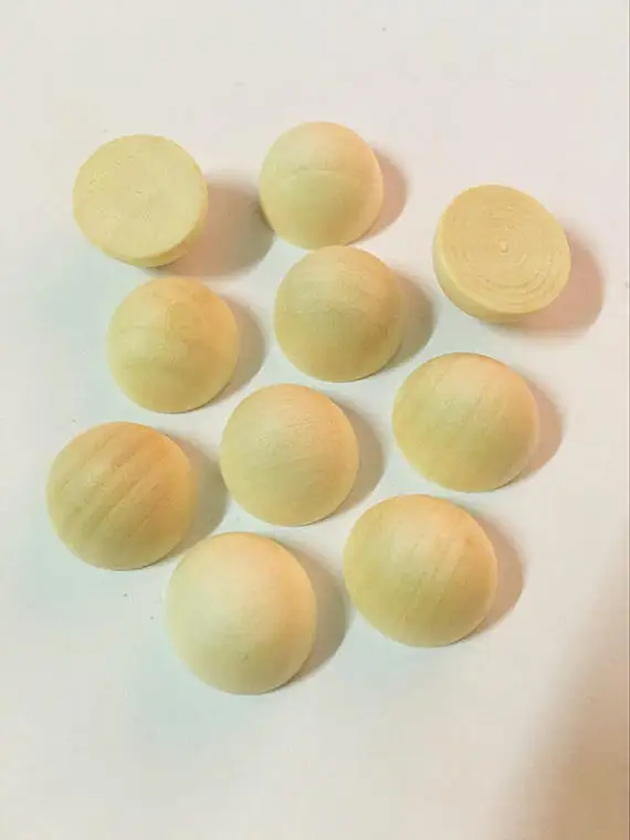 20 шт. незавершенные полусферические подвески из натуральной древесины мм |