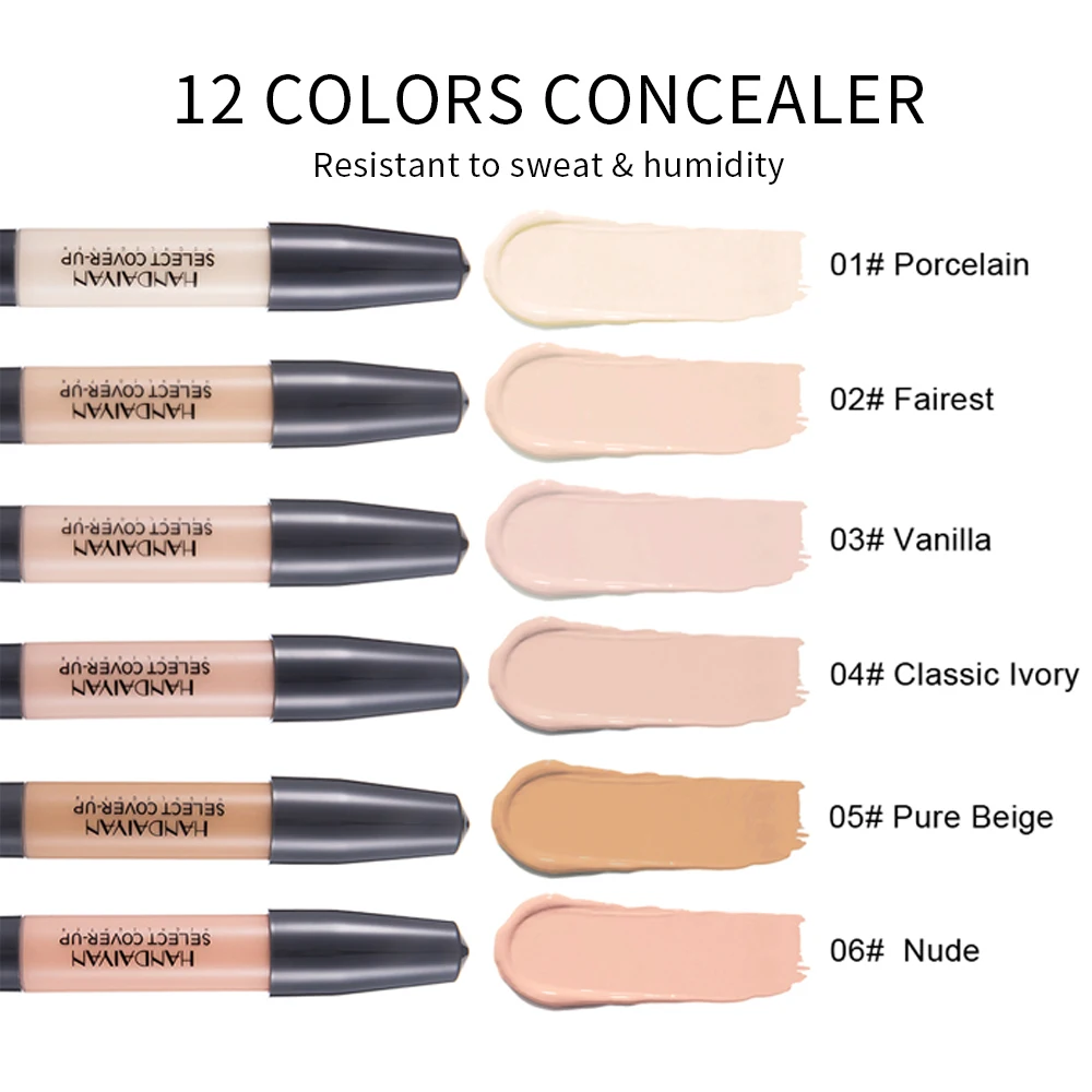 New Concealer Pen Foundation Liquid Contour Makeup Cream Brighten Shadow Enhance Face Repair Waterproof Cosmetic | Красота и здоровье