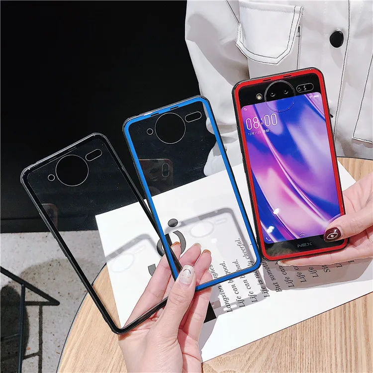 ДЛЯ VIVO NEX двойной дисплей обложка кожаный чехол Гибридный прозрачный стекло