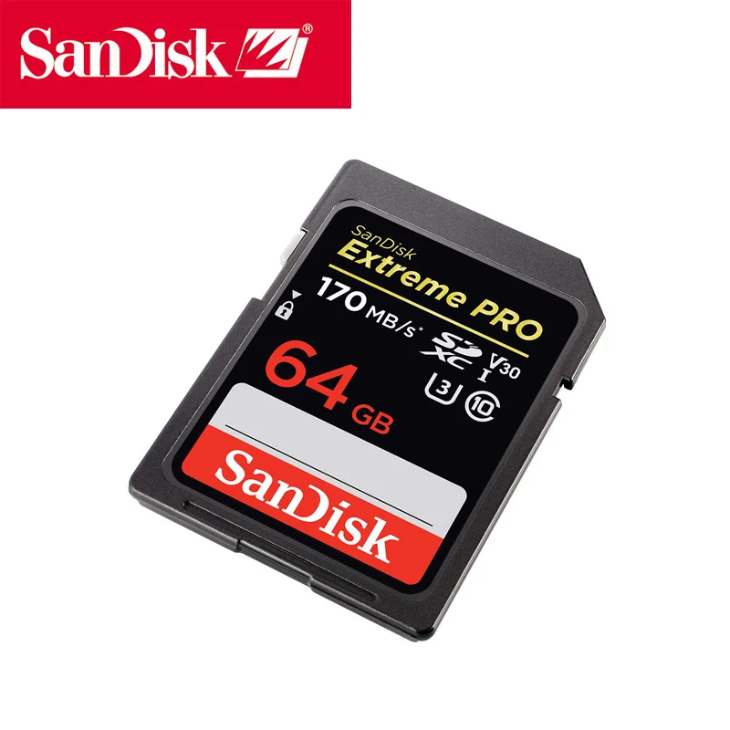 Sandisk флешка carte micro sd карта 64 Гб SDXC карты памяти 170 МБ/с./с. картао де Memoria для профессионалов Canon Nikon sony цифровой камера SD