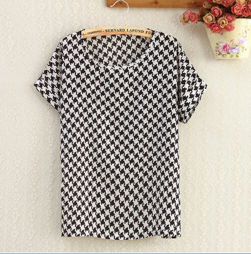 5pcs/lot 2014 Summer Hot Sale Sexy Women Colorful Birds Chiffon shirt Batwing Loose Blouse Casual Tops Free shipping |