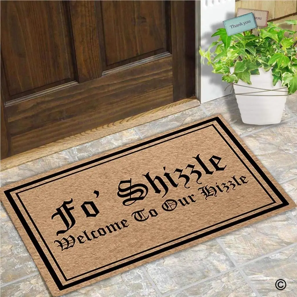 Memory Home входной напольный коврик Fo Shizzle Добро пожаловать в наш Забавный дверной