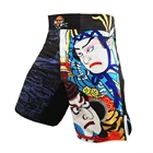 Шорты SUOTF MMA с большими глазами, красные, синие боксерские шорты, свободные шорты для тайского бокса, шорты для смешанных боевых искусств, дешевые шорты, одежда для смешанных боевых искусств