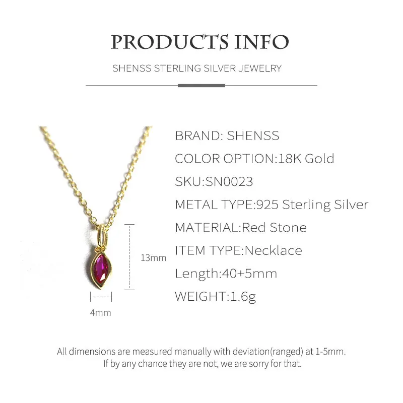 Pink zircon clavicle necklace s925 sterling silver for women | Украшения и аксессуары