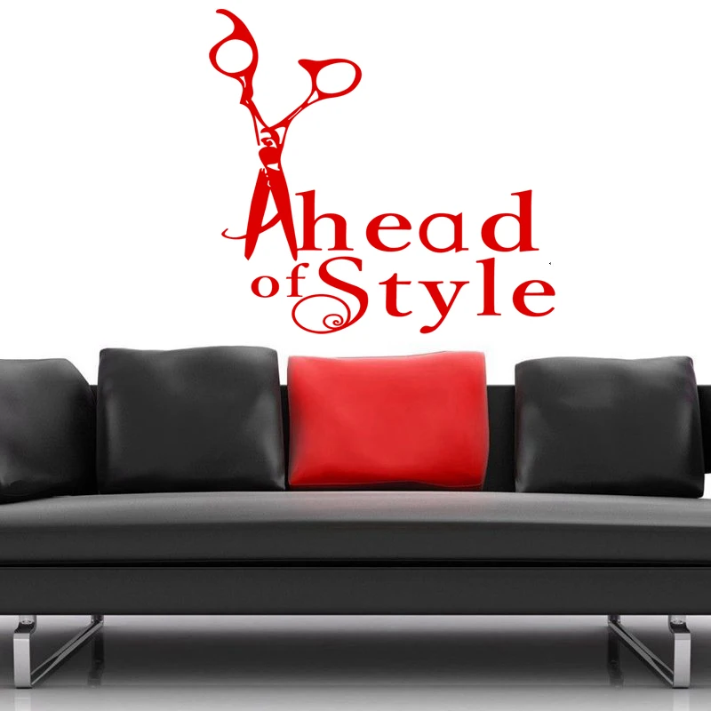 Стикер для парикмахерской головка искусство наклейка нейтральный постер