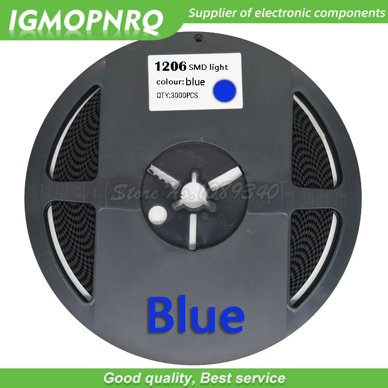 

1 катушка 3000 шт. 1206 SMD светильник синий светодиод IGMOPNRQ