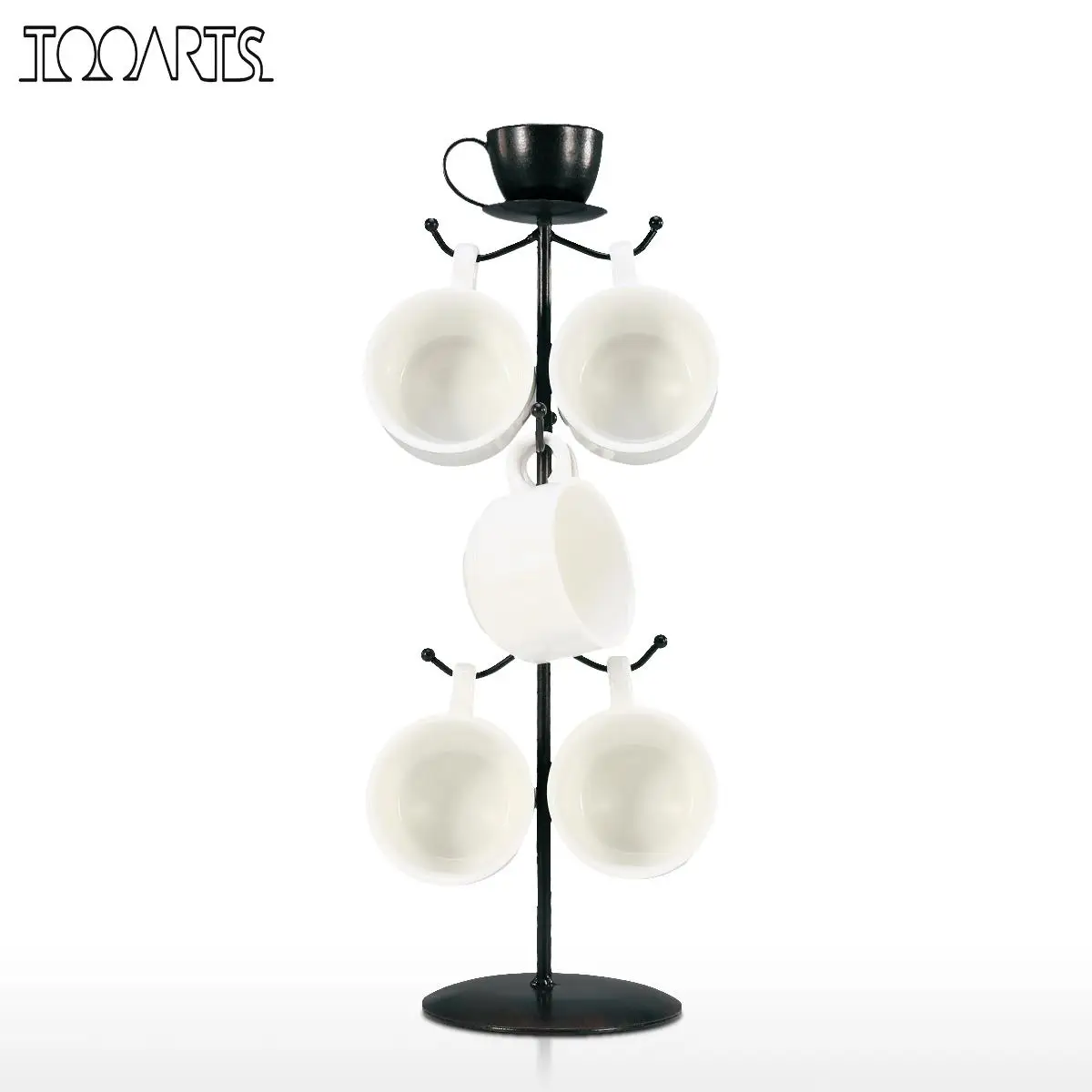 Металлическая кружка для кофе Tooarts подставка кружек дерева органайзер кофейных