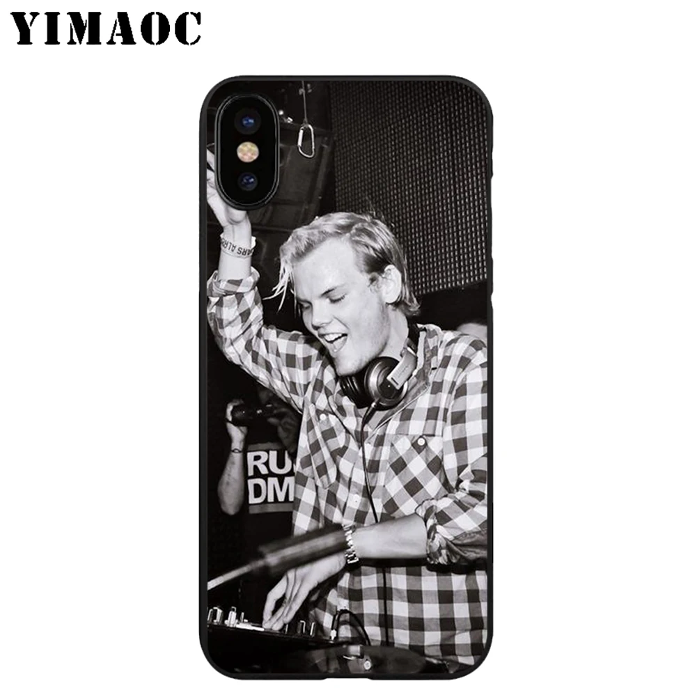 YIMAOC DJ Avicii SNAKE Soft TPU Black Silicone Case for iPhone X or 10 8 7 6 6S Plus 5 5S SE Xr Xs Max |