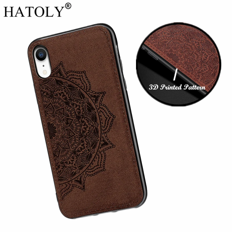 Чехол HATOLY с 3d-цветами для iPhone XR чехол защитой от отпечатков пальцев мягкий