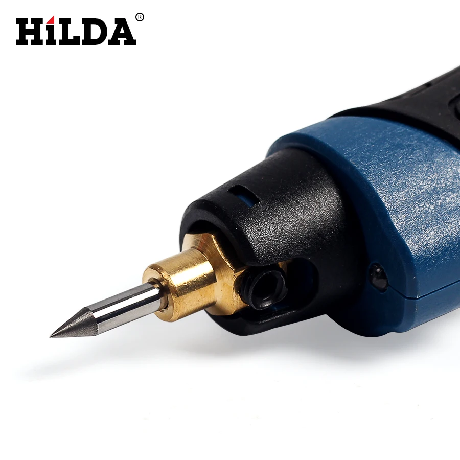 HILDA 15 Вт EU Plug электрическая гравировальная ручка с карбидным стальным наконечником для деревообработки электрические Выгравированные слова машина