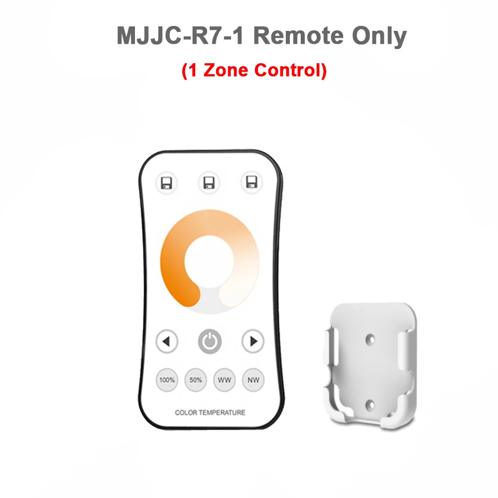 MJJC-R7-1 Only 12V Светодиодный контроллер CCT 2CH RF беспроводной пульт дистанционного управления 2,4G 10A 24V DC 12V умный Wifi диммер для двух белых одноцветных светодиодных лент светильник - Цвет: MJJC-R7-1 Only