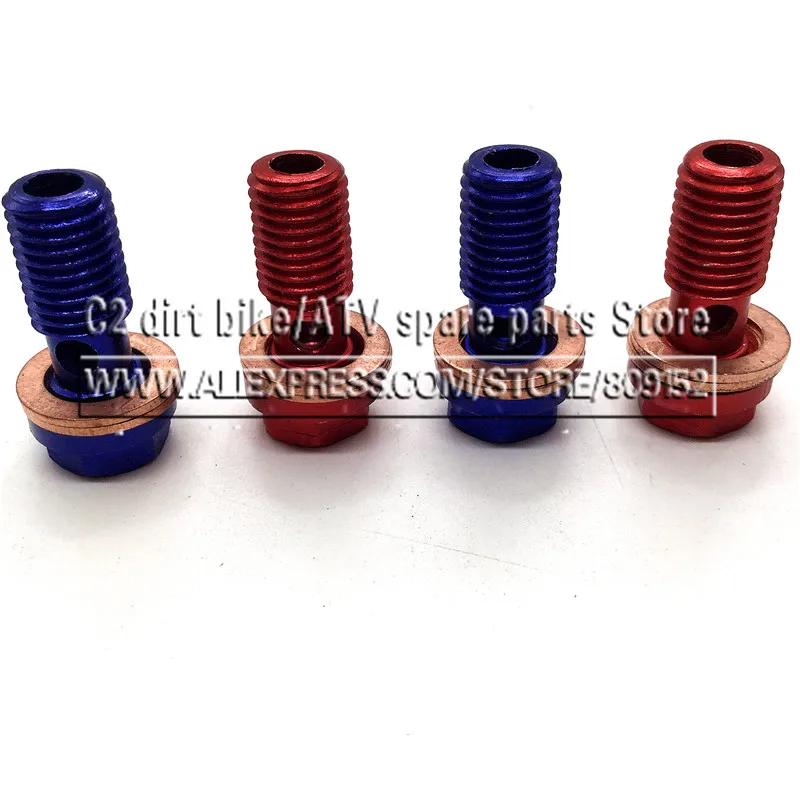 Hydraulic Clutch and Brake Oil Hose Fuel oil cooler Refitting aluminum M10 Bolts For Connector End |
