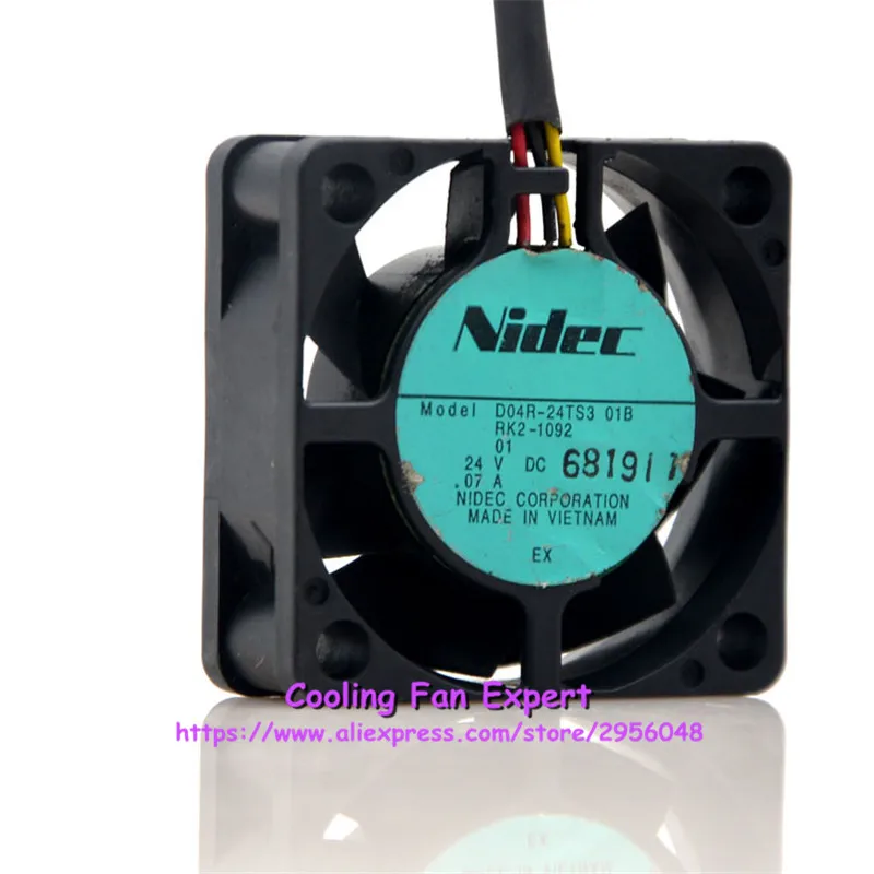 Nidec D04R 24TS3 01B принтер Вентилятор охлаждения компьютера DC 24V 0.07A 4015 4 см 40*40*15 мм 3