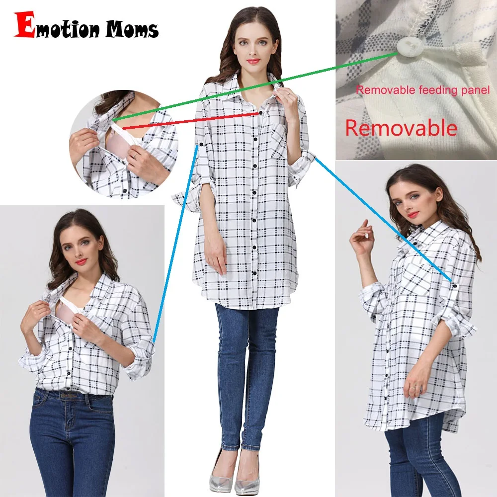 Emotion Moms/Новинка; свободная модная одежда для беременных; Длинные Топы для беременных; топ для кормления; Футболка для беременных женщин