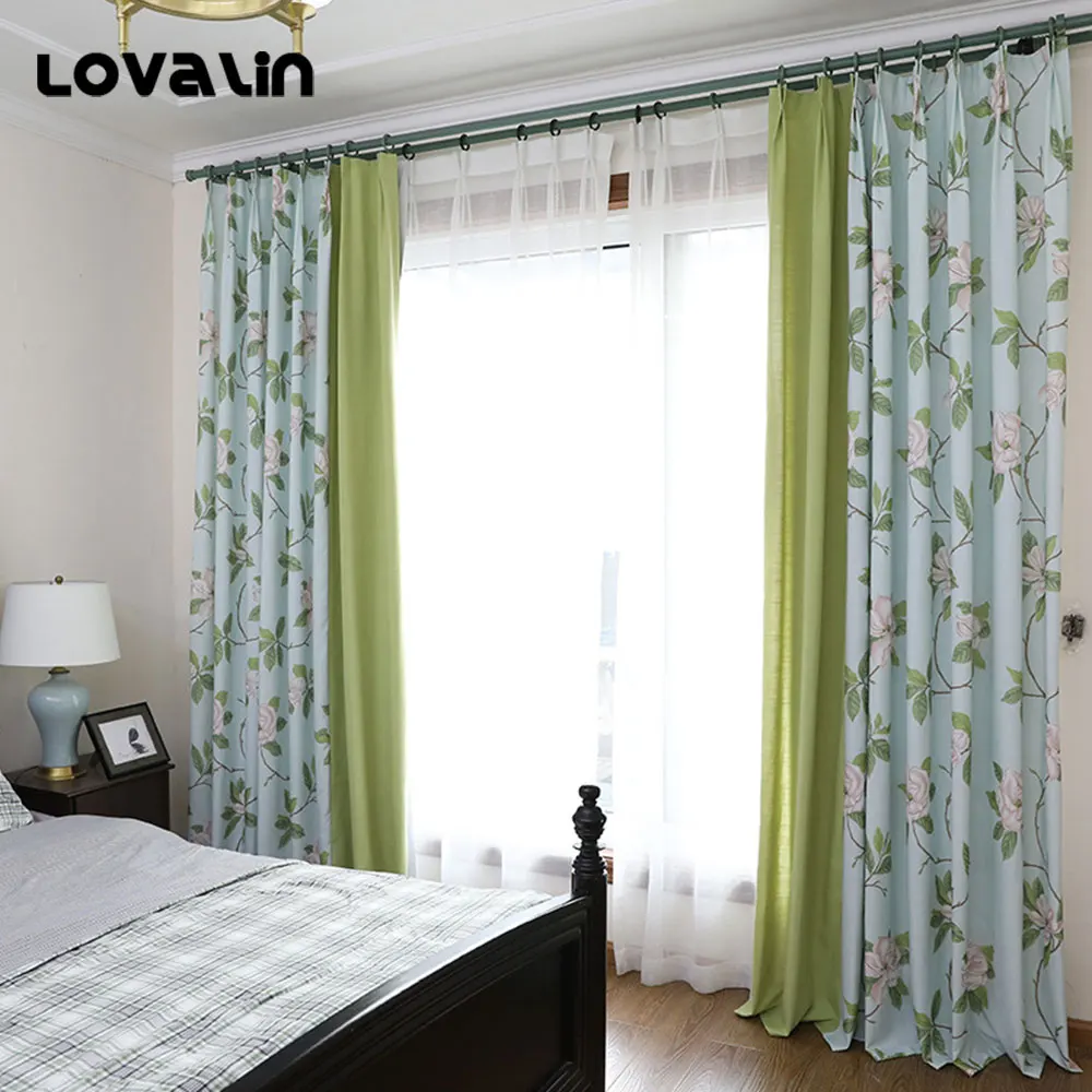 Lovalin цветочный шторы для Гостиная пион Cortina Para Sala сращивания плотные Шторы дома