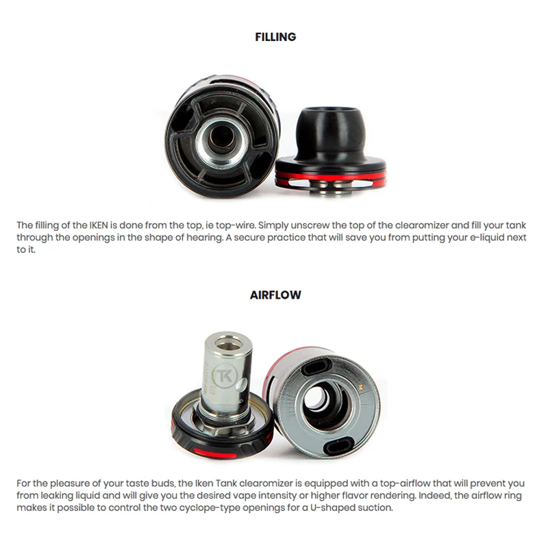 KangerTech бак жидкостью атомайзер AKD 4 мл (атомайзер) SSOCC SS 0 2 Ом катушки для Kanger и