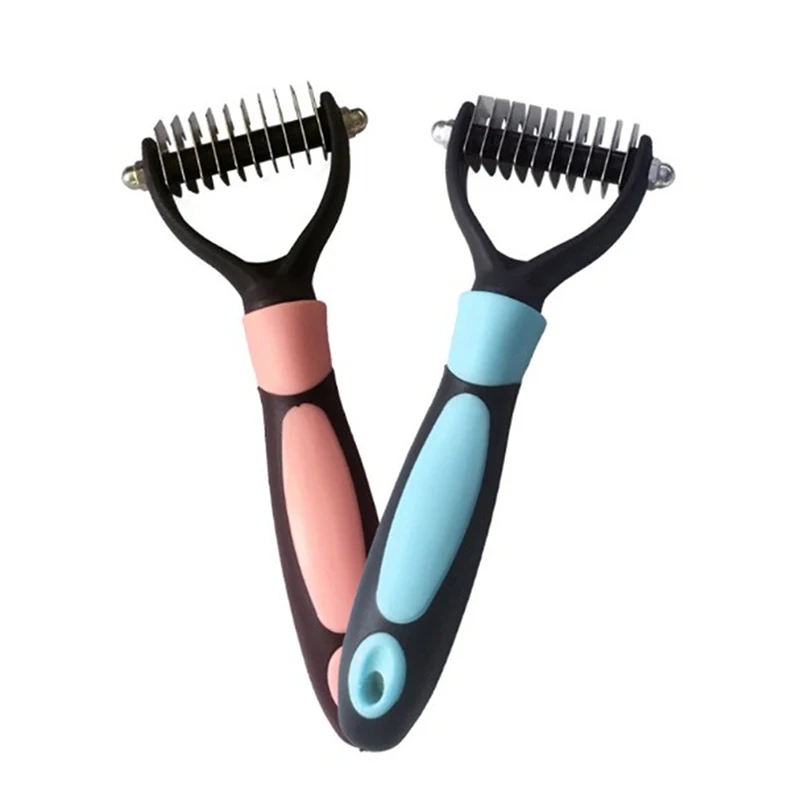 Новая собака Dematting Уход за лошадьми Deshedding Триммер инструмент гребень