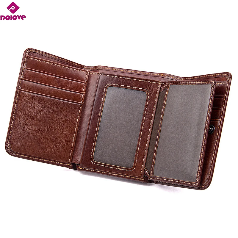 Новинка 2017 мужские кошельки из натуральной кожи Ретро стиль высокое качество