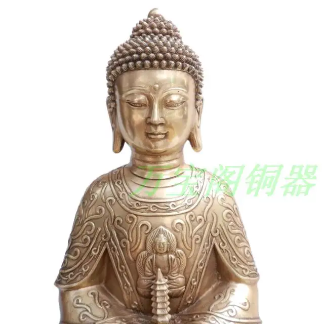Медь большой украшение будды бергамот derlook меди | Дом и сад