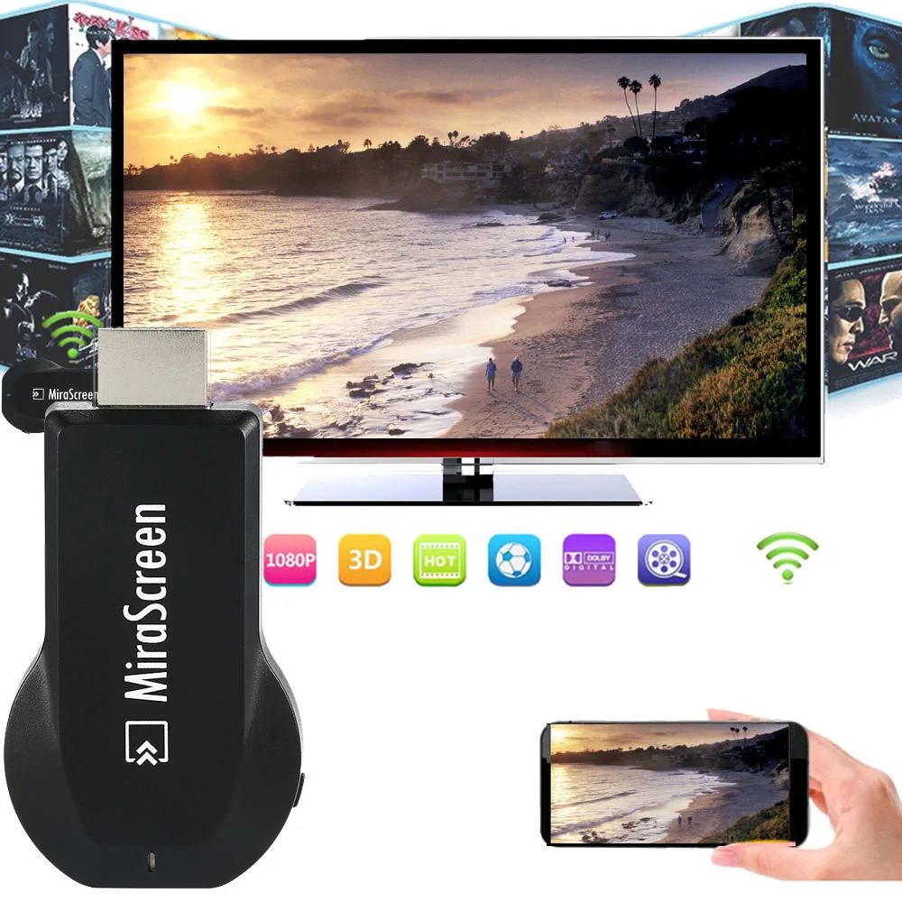 Беспроводной WIFI HDMI адаптер обмена потоковыми мультимедийными данными (Airplay Для