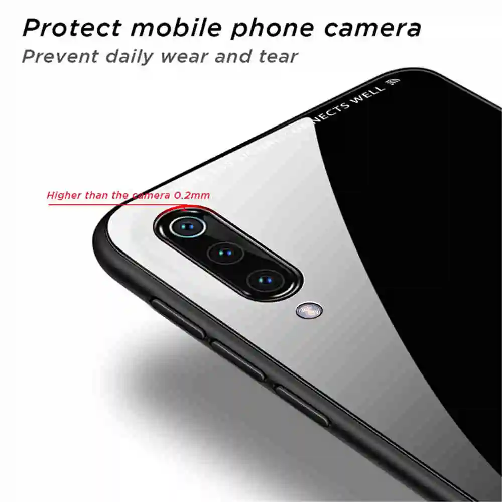 xiaomi Mi 9 Чехол на mi SE Роскошные конфеты цвета Зеркальное закаленное стекло для mi9