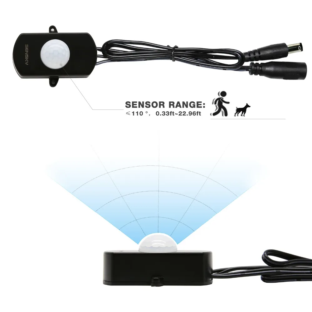 Мини DC12V DC24V пассивный инфракрасный датчик движения переключатель pir света сенсор