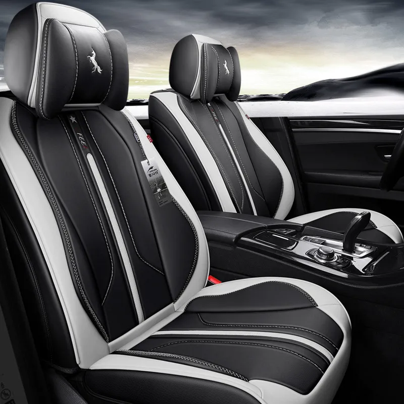 Верхние кожаные чехлы для сидений автомобиля Стайлинг подушка BMW Audi Volkswagen Toyota passat