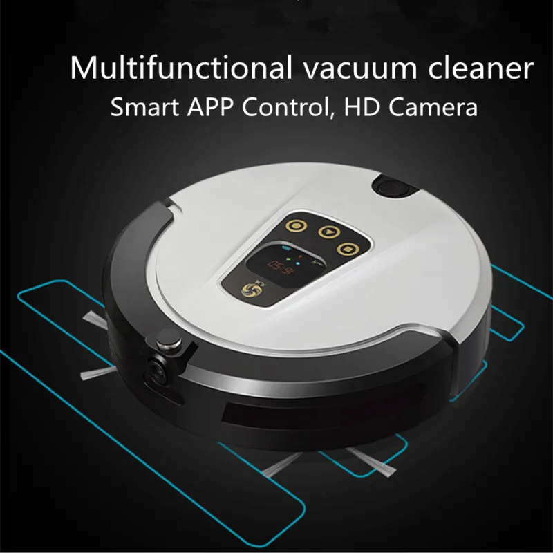 Пылесос для уборки и всасывания с камерой WIFI LED пультом дистанционного