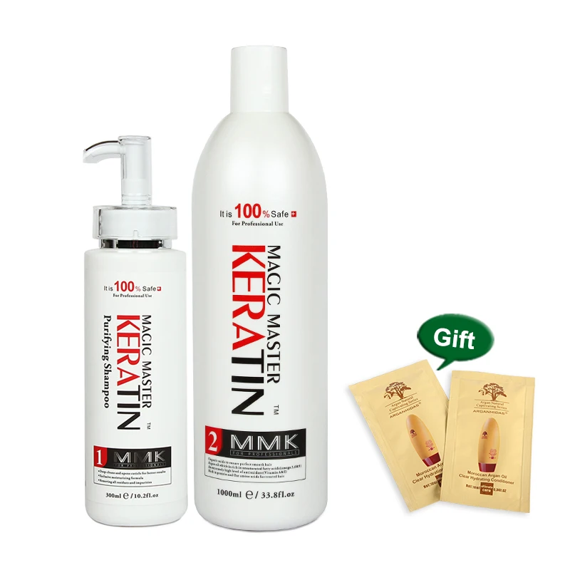 11.11 Coconut Oil Keratin Hair Treatment Without Formalin+300ml Purifying Shampoo Repairing Damaged Hair Set