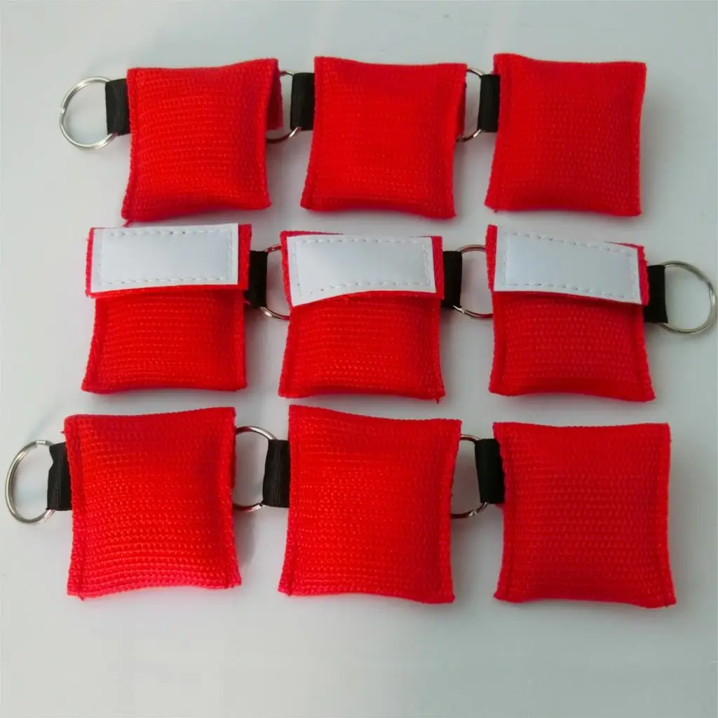 Can Customize Logo 1000pcs CPR Resuscitator Mask First Aid Face Shield Emergency Rescue For Health Care Tool Wholesale | Красота и