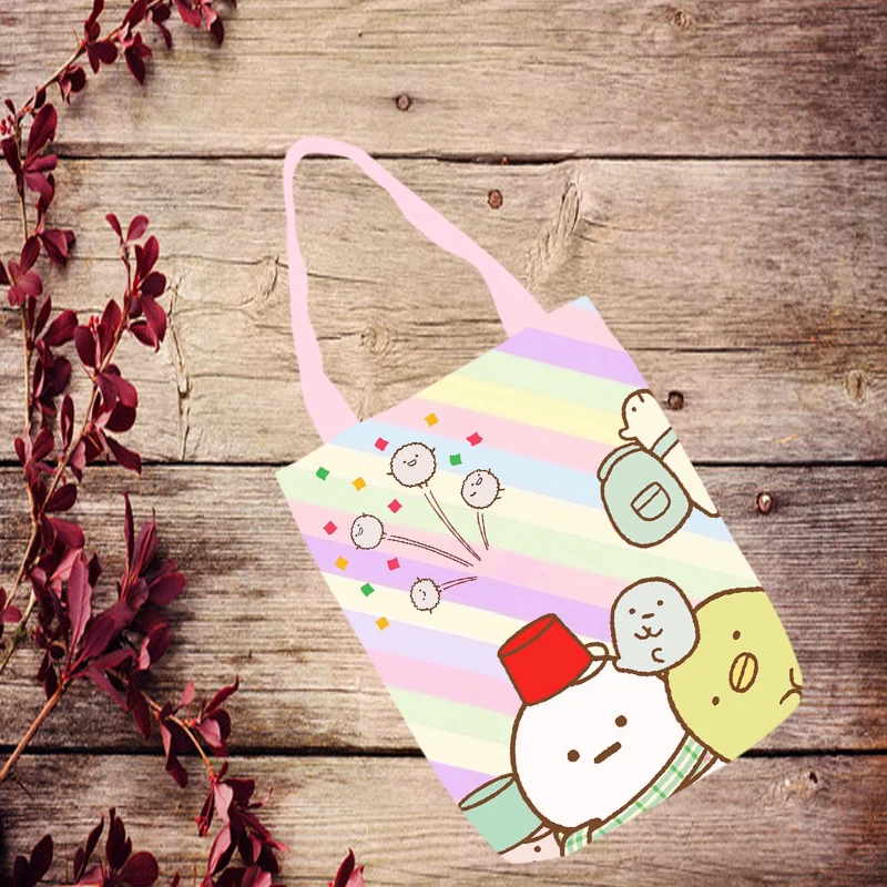 IVYYE Sumikko gurashi модная аниме складная сумка Холщовая Сумка для покупок повседневные