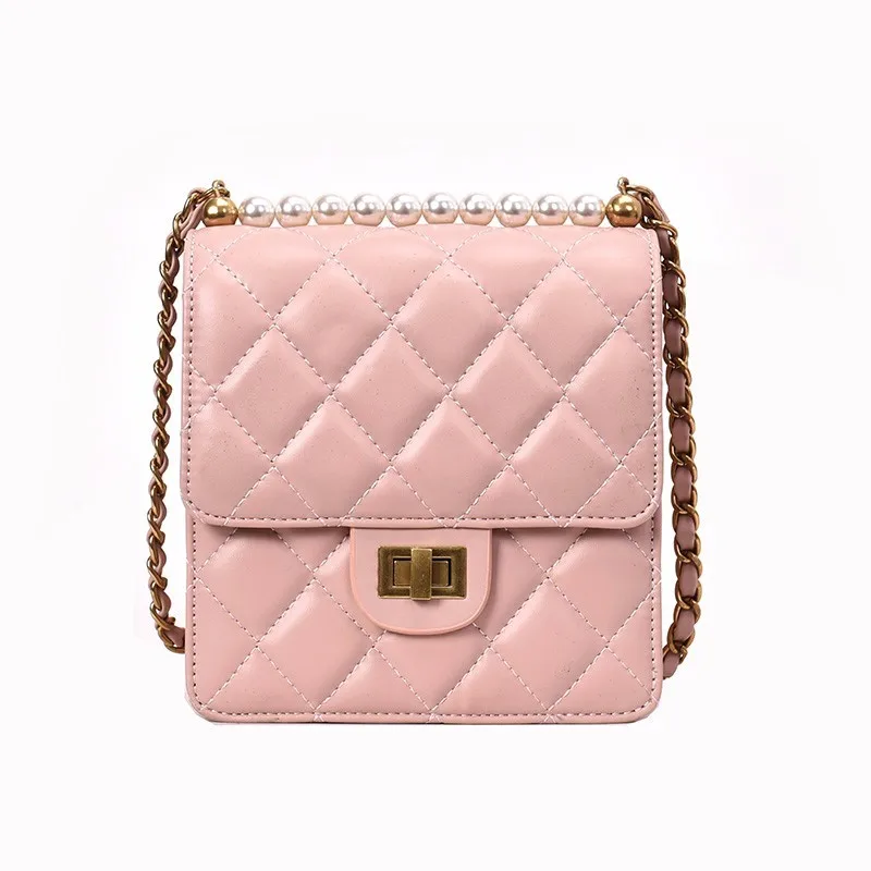 vertical-Pink Модная женская сумка из искусственной кожи сумка Lingge Мягкая Сеть Bolsa Feminina Роскошные Сумки Для женщин сумки дизайнерские сумки женская сумочка - Цвет: vertical-Pink