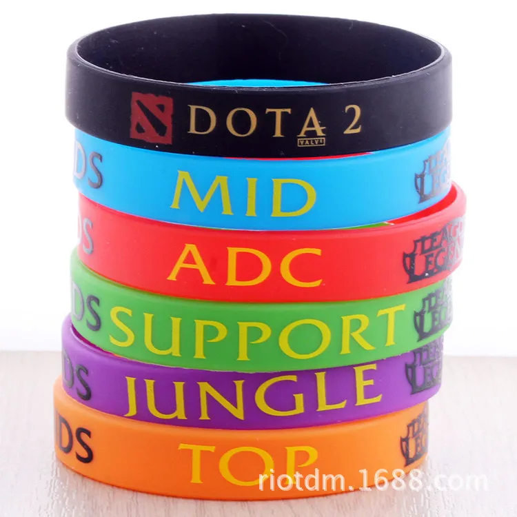 League of New Legends силиконовый браслет Dota 2 Модный повседневный популярный мужской женский резиновый браслет спортивный ремешок ювелирный подарок