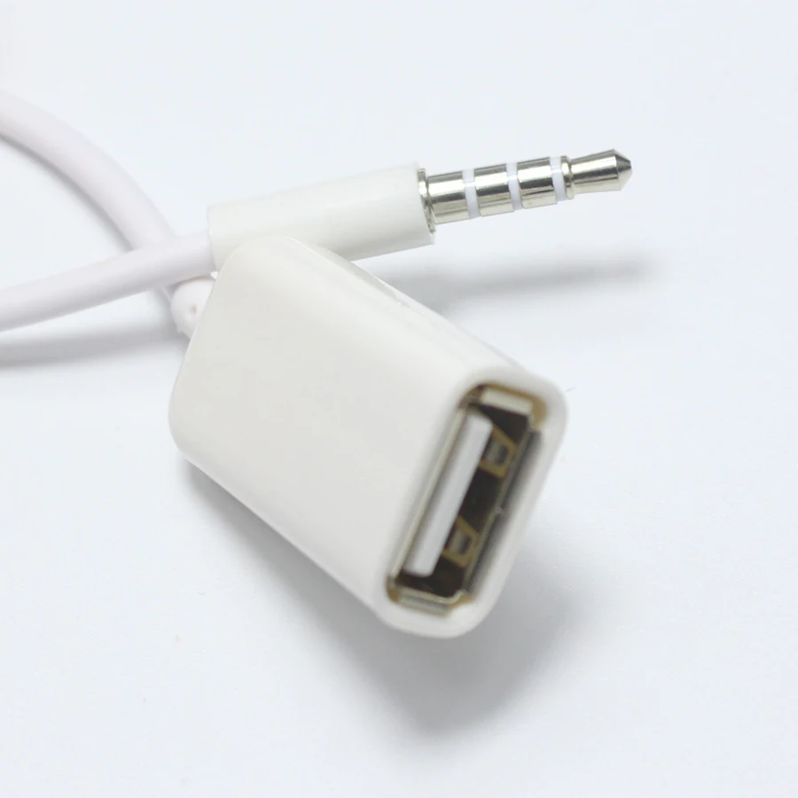 EClyxun 1 шт. 3 5 мм штекер AUX аудио разъем USB 2 0 Женский конвертер кабель Шнур