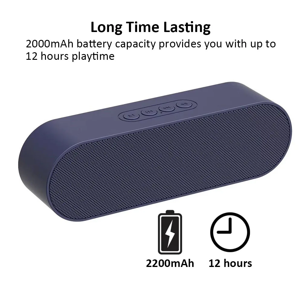 New Mini Bluetooth Speaker Portable Wireless Premium Sound System 3D Stereo Music Surround Support TF AUX USB |