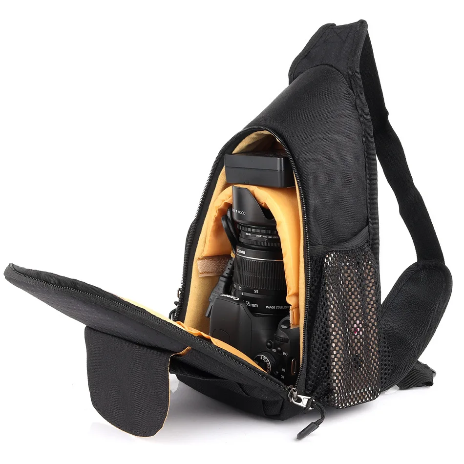 Сумки для цифровой зеркальной камеры Sling Shoulder Video Photo DSLR чехол водонепроницаемый с дождевиком для Nikon Canon