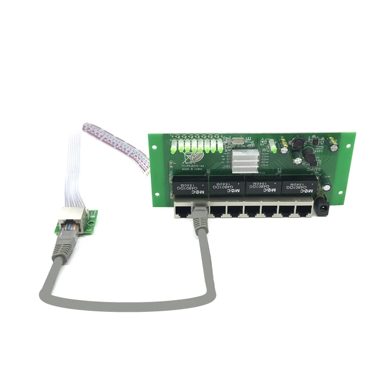 OEM PBC 8-портовый гигабитный Ethernet коммутатор 8 портов met 8-контактный разъем 10/100/1000 м