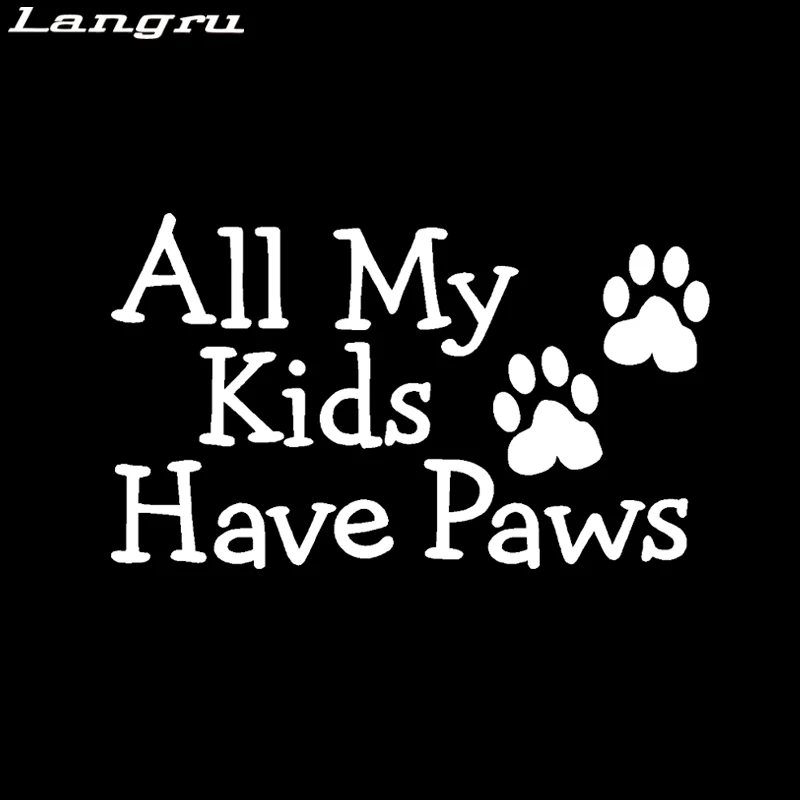 Langru мой ребенок собака кошка питомец автомобиль наклейка виниловый Автомобиль