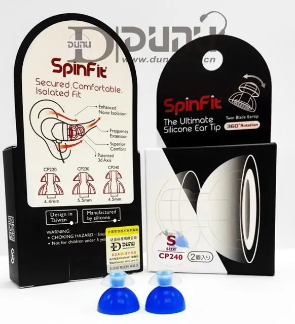 1 пара(2 шт.) Оригинальные наушники-вкладыши SpinFit CP100 CP800 CP220 CP240 патентованный силиконовый наушник инновационная технология - Цвет: CP240 S