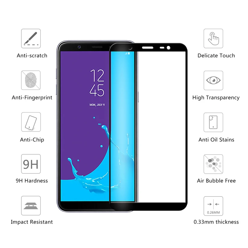 Закаленное стекло для samsung J6 Plus J4Plus Защитная пленка для samsung Galaxy J4 J6 J8 J2 Pro J3