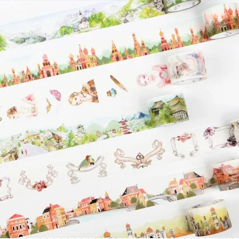 Васи лента для путешествий по всему миру декоративная клейкая самодельные