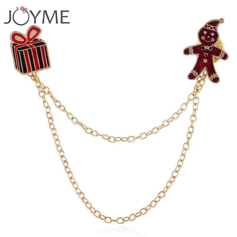 Рождественская бижутерия Мужская брошь эмалированная блузка рубашка воротник