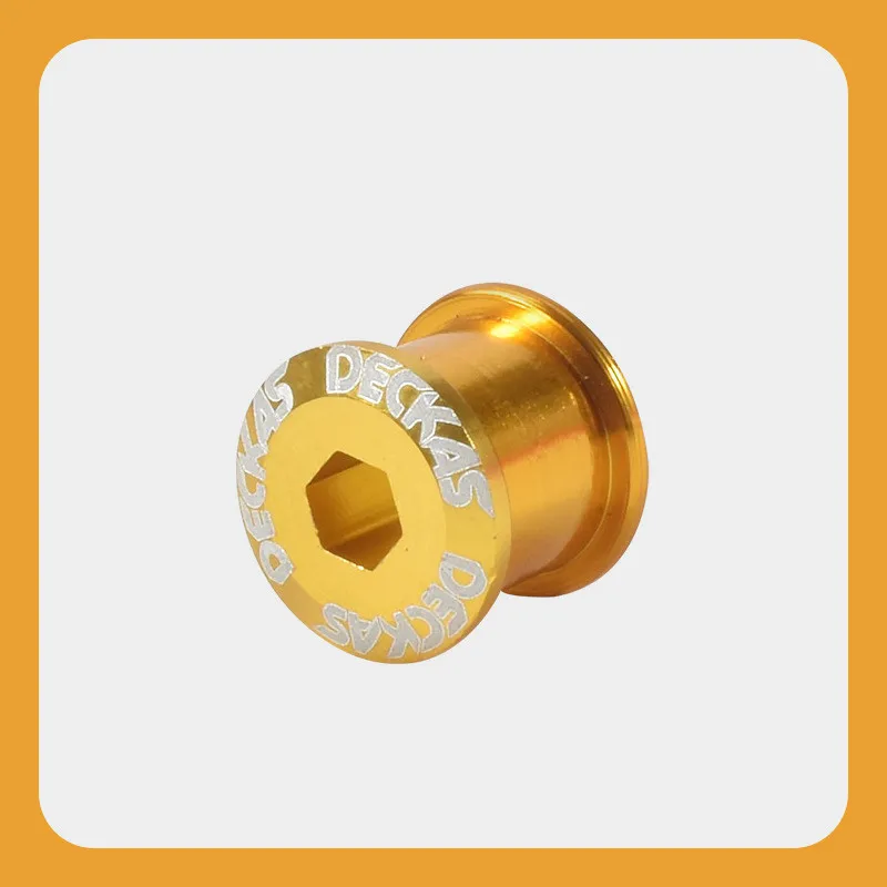 Golden CNC установка специального назначения Супер света 7075 цвет дисковой винт один диск гвоздь для горного велосипеда - Цвет: Golden