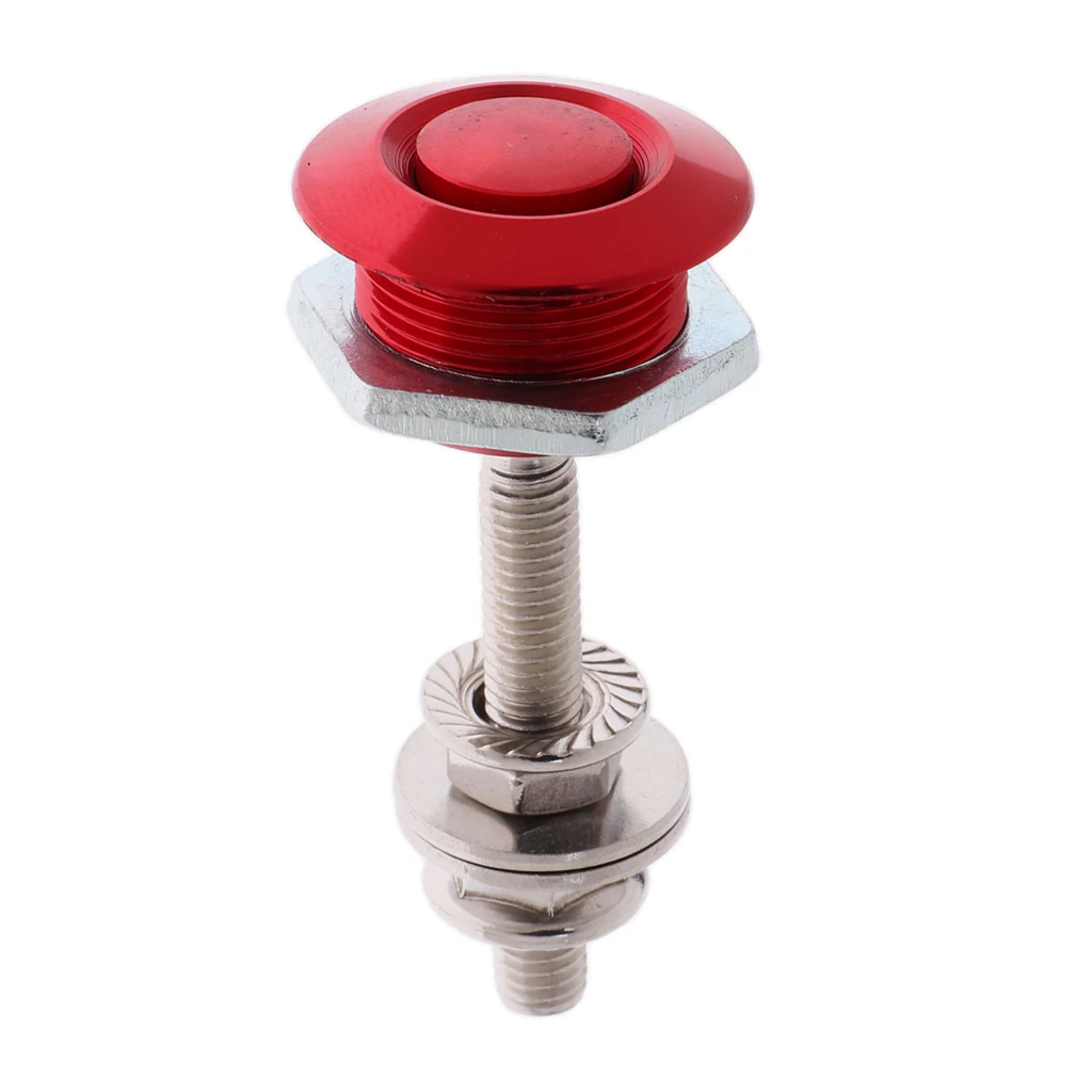 55mm Red Быстрая защелка Низкопрофильная Запираемая Кнопка штифты капота 25 мм диаметр Высокое качество алюминиевый сплав безопасность стабильность долговечность - Цвет: 55mm Red