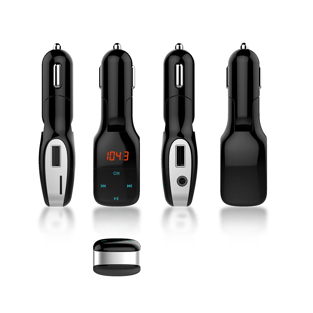 Lonleap Bluetooth автомобильный набор Handsfree Беспроводной FM передатчик Hands Free Aux