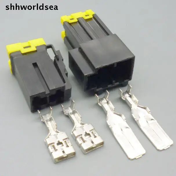 Shhworldsea 2 Pin Ways 9 5 мм водонепроницаемый высоковольтный мужской женский черный