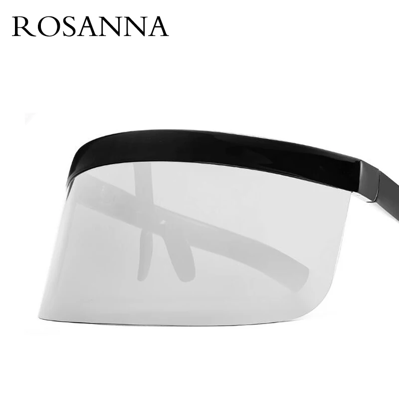 Солнцезащитные очки ROSANNA в большой оправе UV400 R449 для мужчин и женщин зеркальные